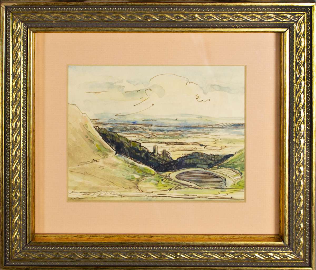 Untitled; Mountain-Scape by Unknown, Image 1.