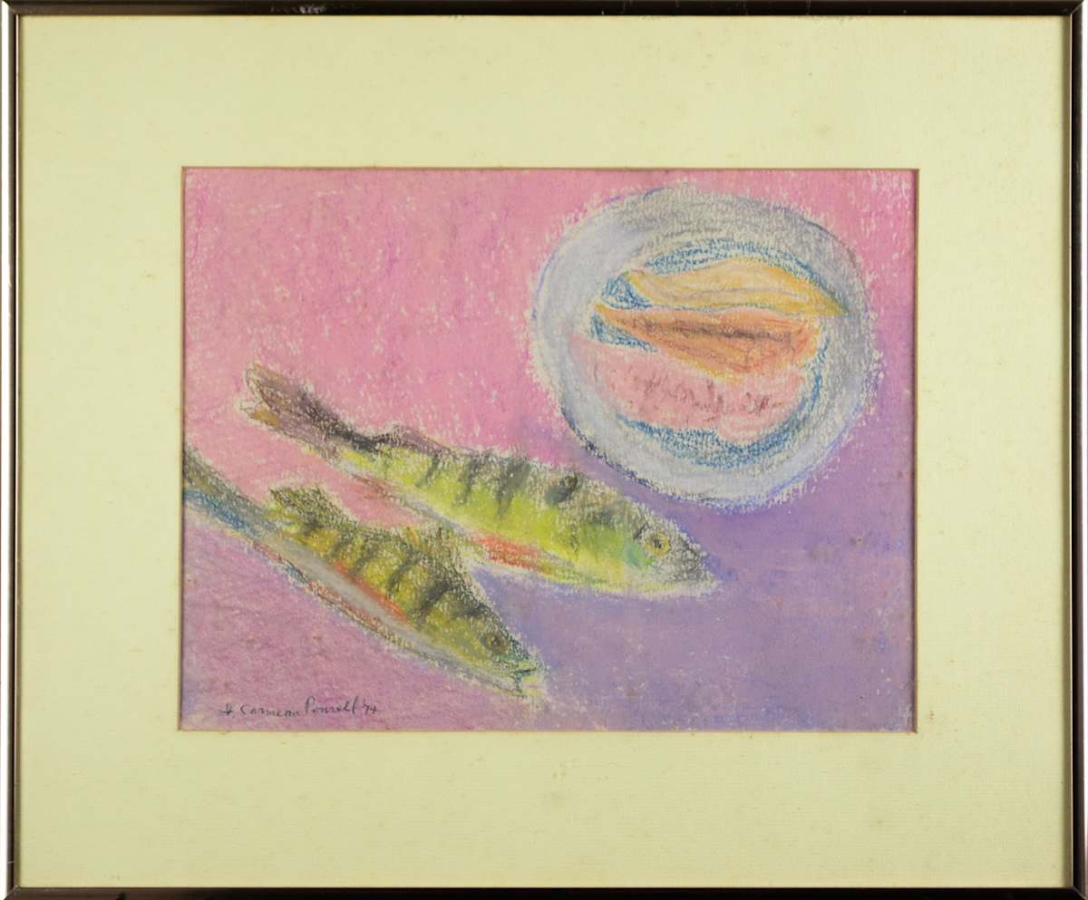 Perch And Fillets by Irene Carmean Ponsell 