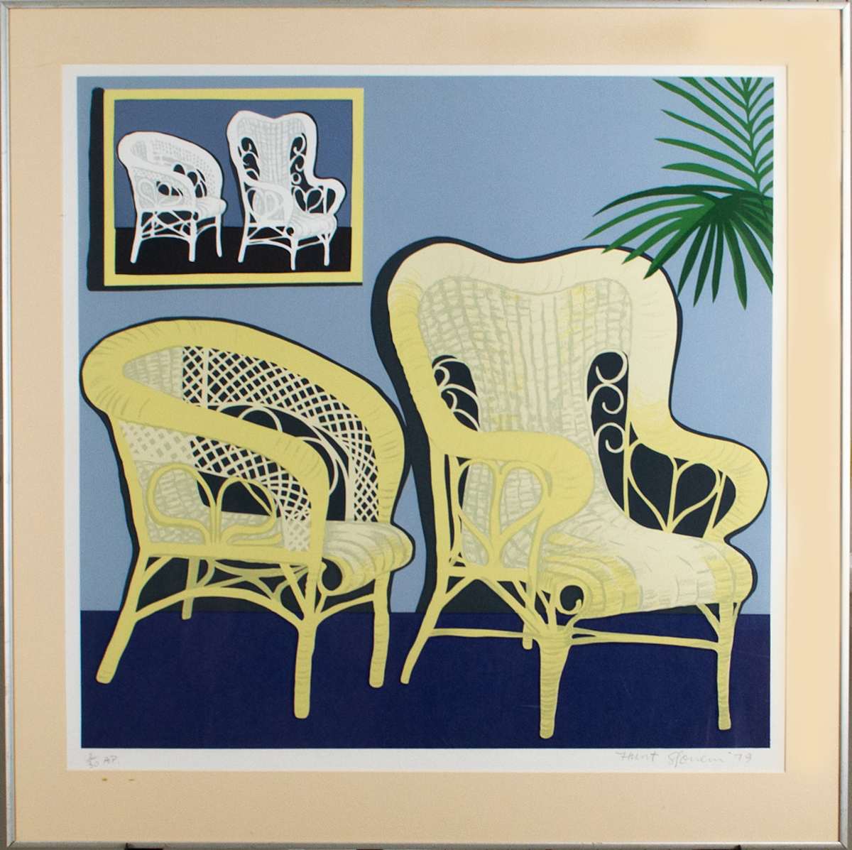 Untitled (Two Chairs) by Hunt Slonem 