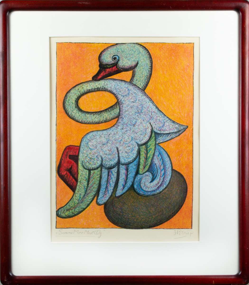 Swane Mor Med Og (Swan And Egg) by Henry Heerup 
