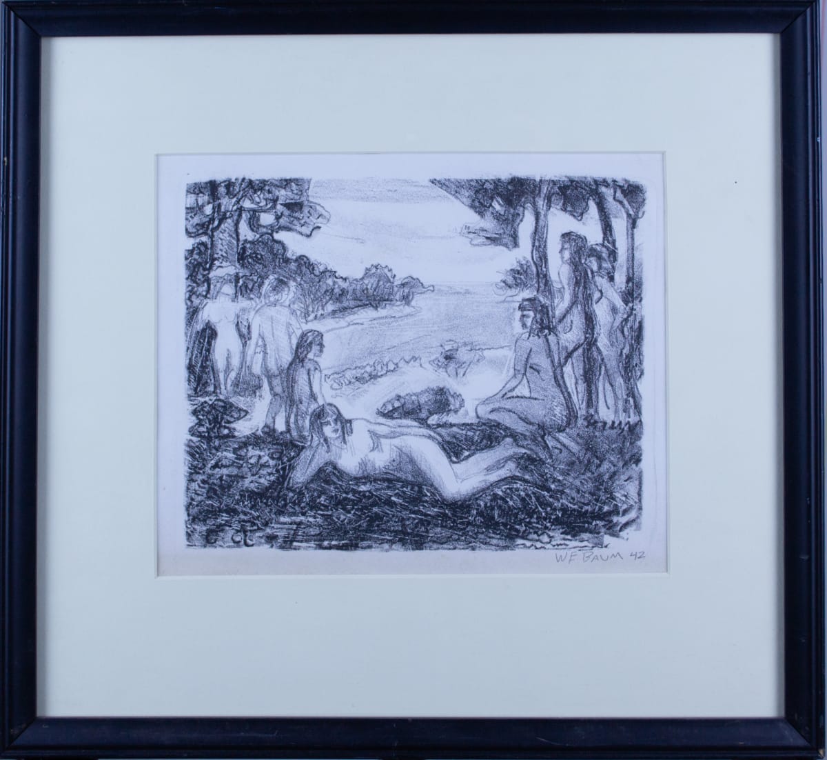 Nude Women in a Landscape by Walter Emerson Baum, Image 2.
