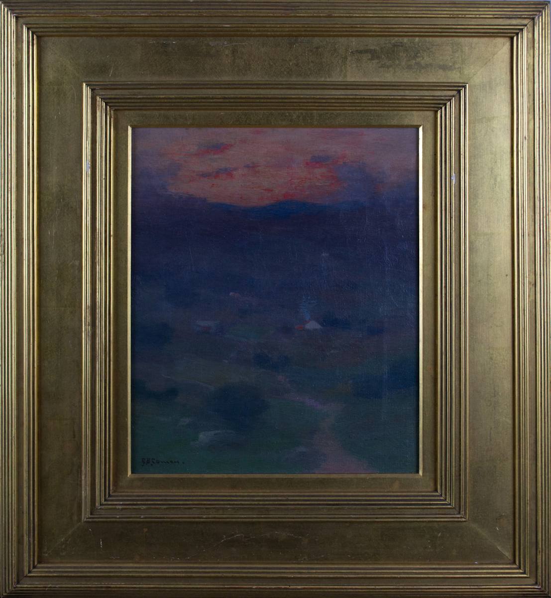 Untitled (Landscape At Sunset) by S.B. Cowman 