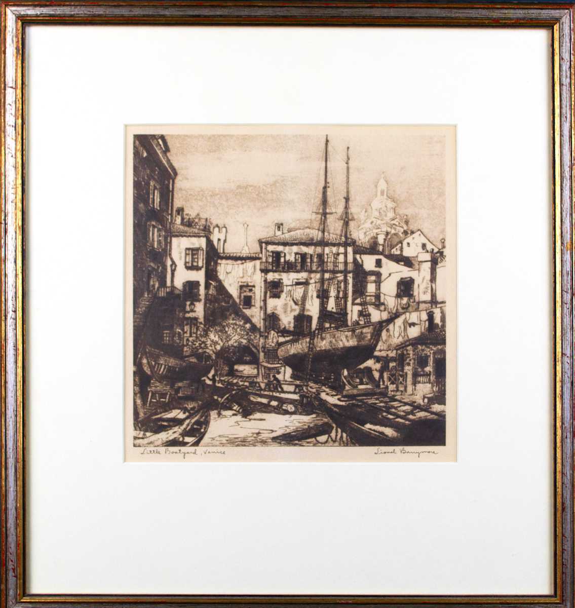Little Boatyard, Venice by Lionel Barrymore 