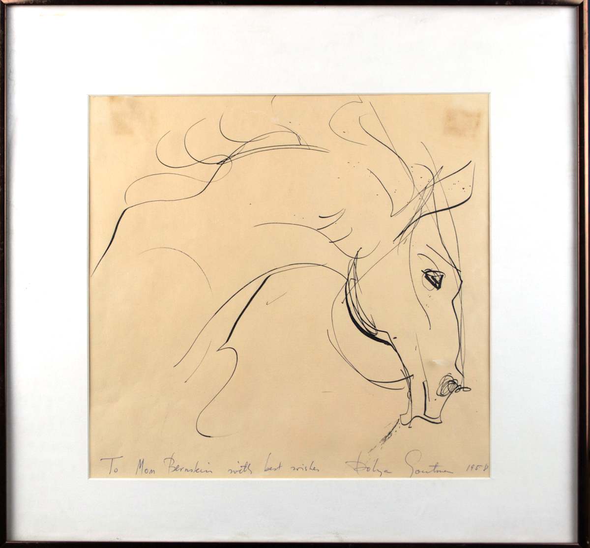 Horses Head, Expressionist by Dolya Goutman 