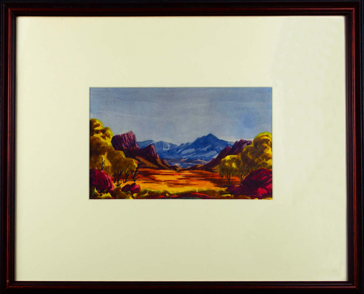 Australian Landscape by Ewald Namatjira 