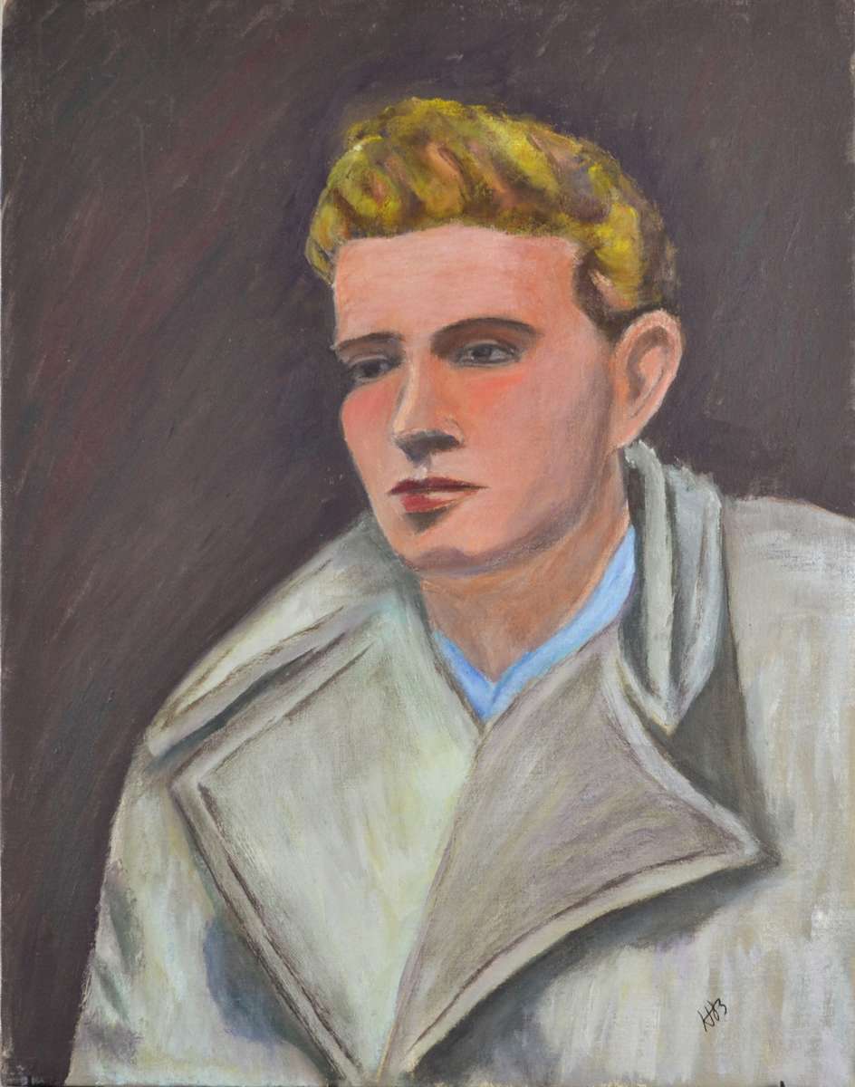 Portrait Of A Young Man With Coat by Helen Barth 