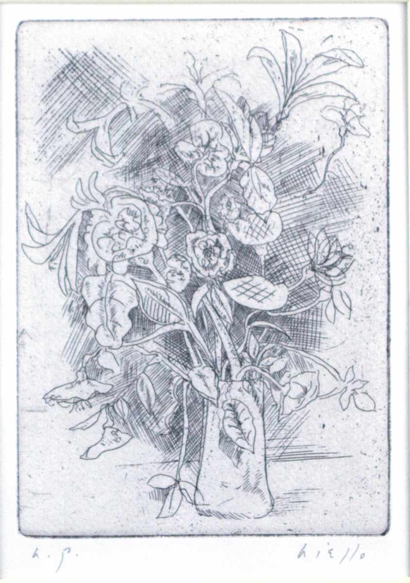 Untitled (Vase Of Flowers) by John Aiello 