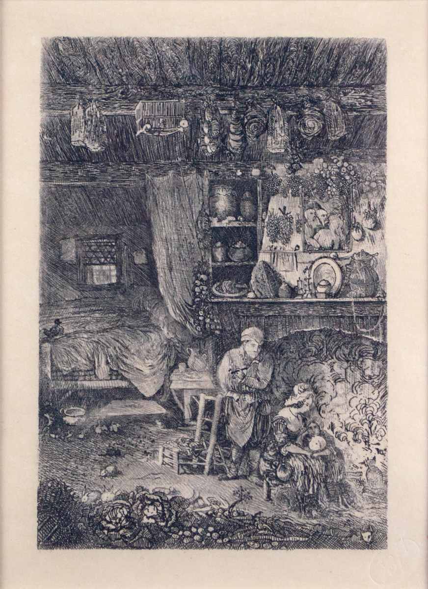 Interieur Flamand (Flemish Interior) by Rodolphe Bresdin 