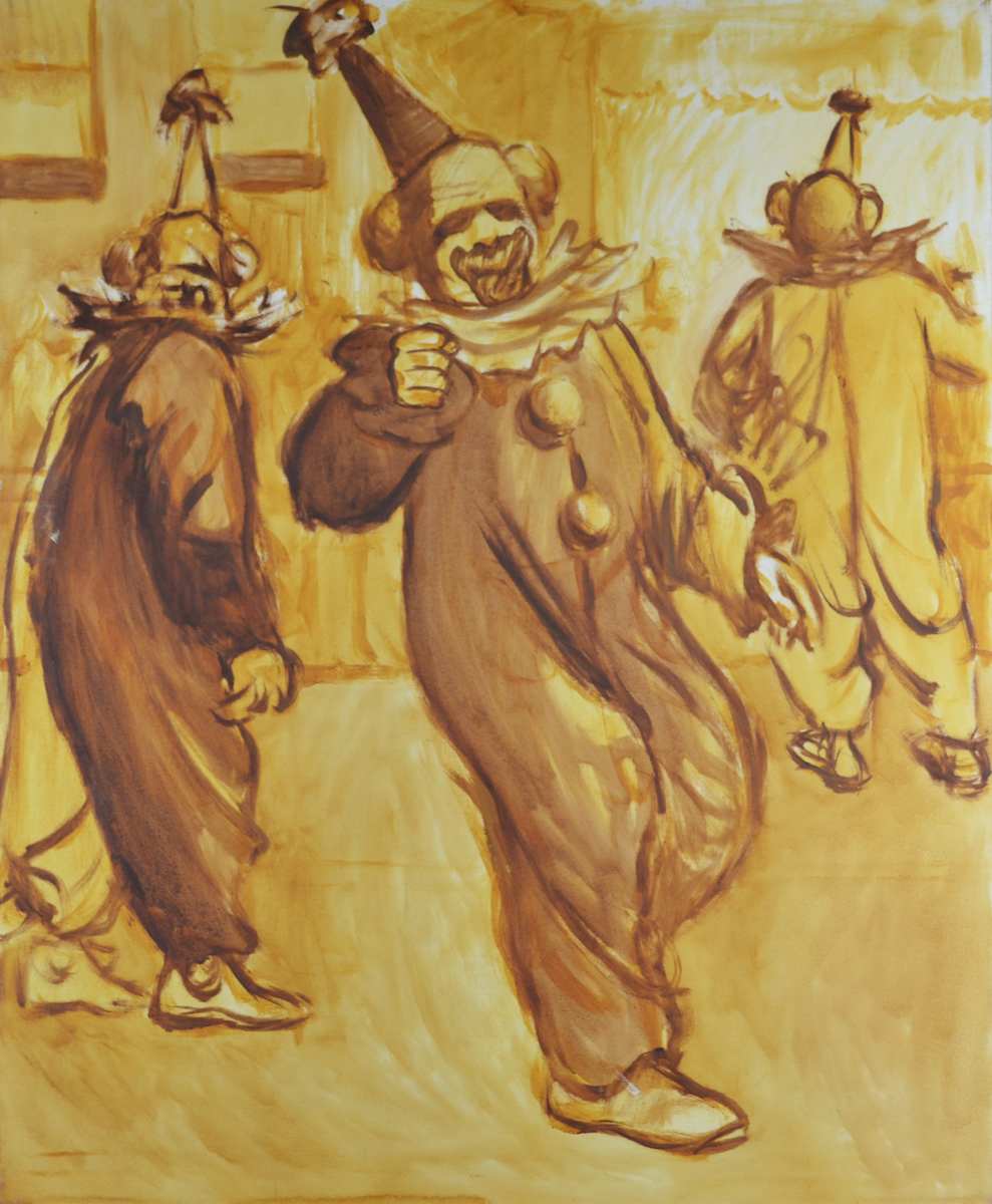 Three Mummer Parade Clowns by John Napoliello 