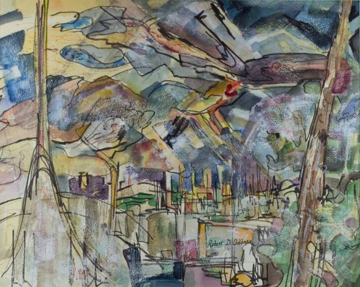 Abstract Landscape by Robert Douglas Goldman 