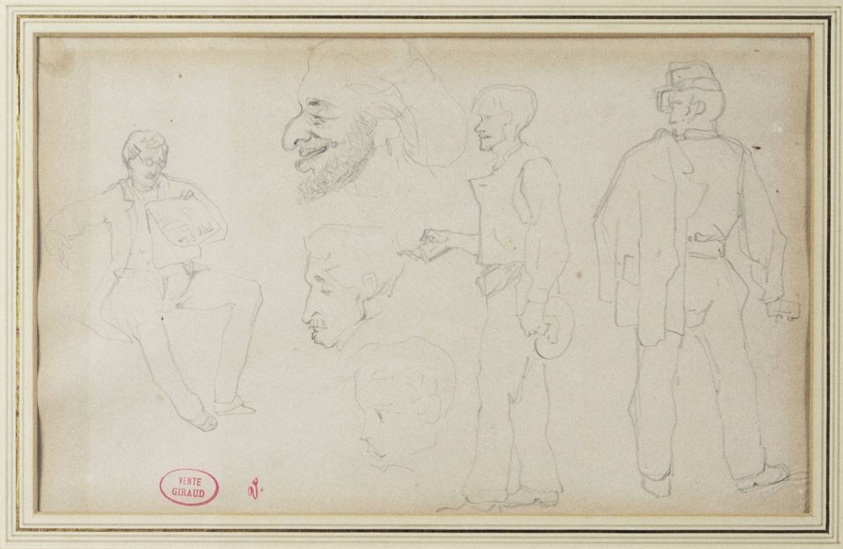 Three Figures, Three Faces by Pierre Francois Eugene Giraud, Image 3.