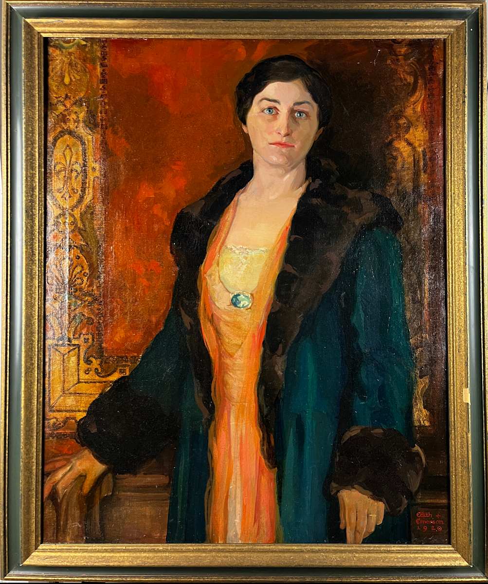 Portrait of Jean Davy Sharples by Edith Emerson 