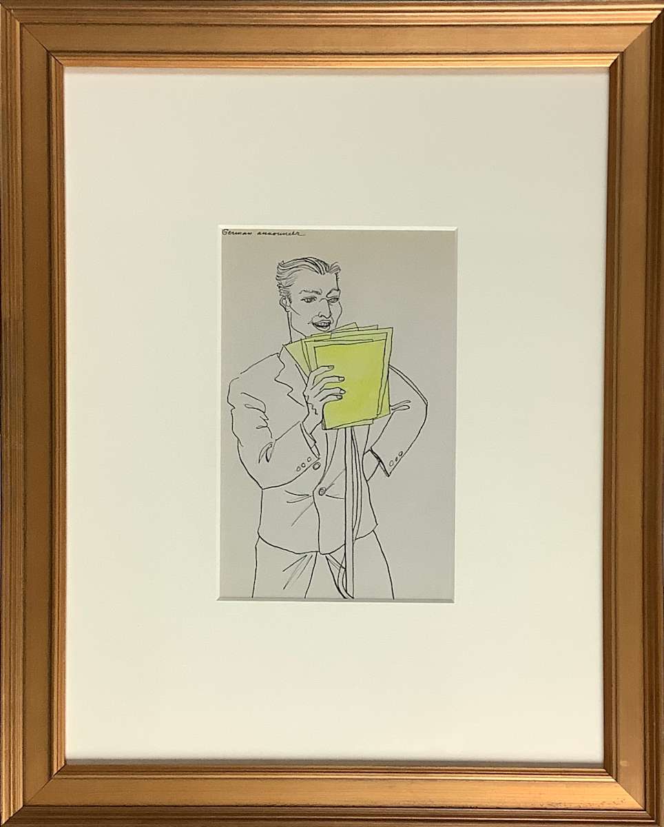 German Announcer by Emlen Etting, Image 2.
