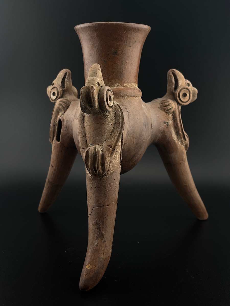 Tripod Jar with Birds by Once-known, Atlantic Watershed, Image 2.