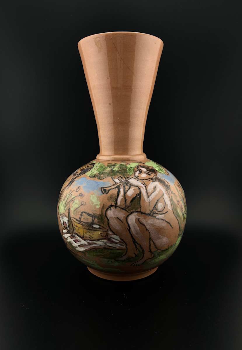 Ceramic Vase with Nudes by Francis C. McCarthy, Image 1.