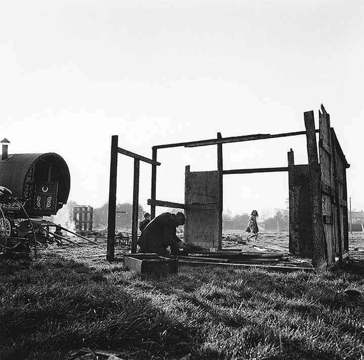 Building A Hut, Cherry Orchard, Dublin by Alen MacWeeney, Image 2.