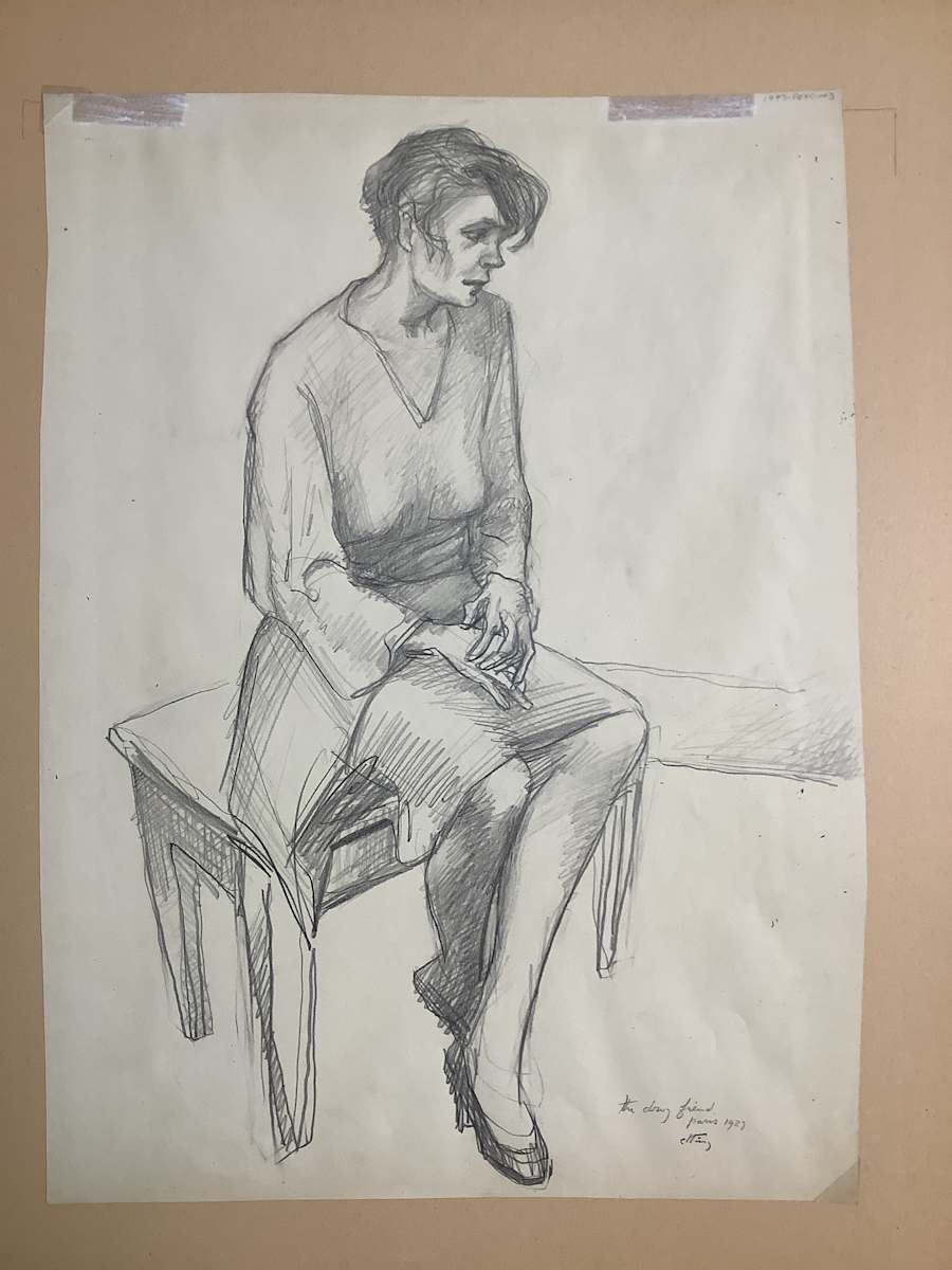 The Drag Friend, Paris 1929 by Emlen Etting 