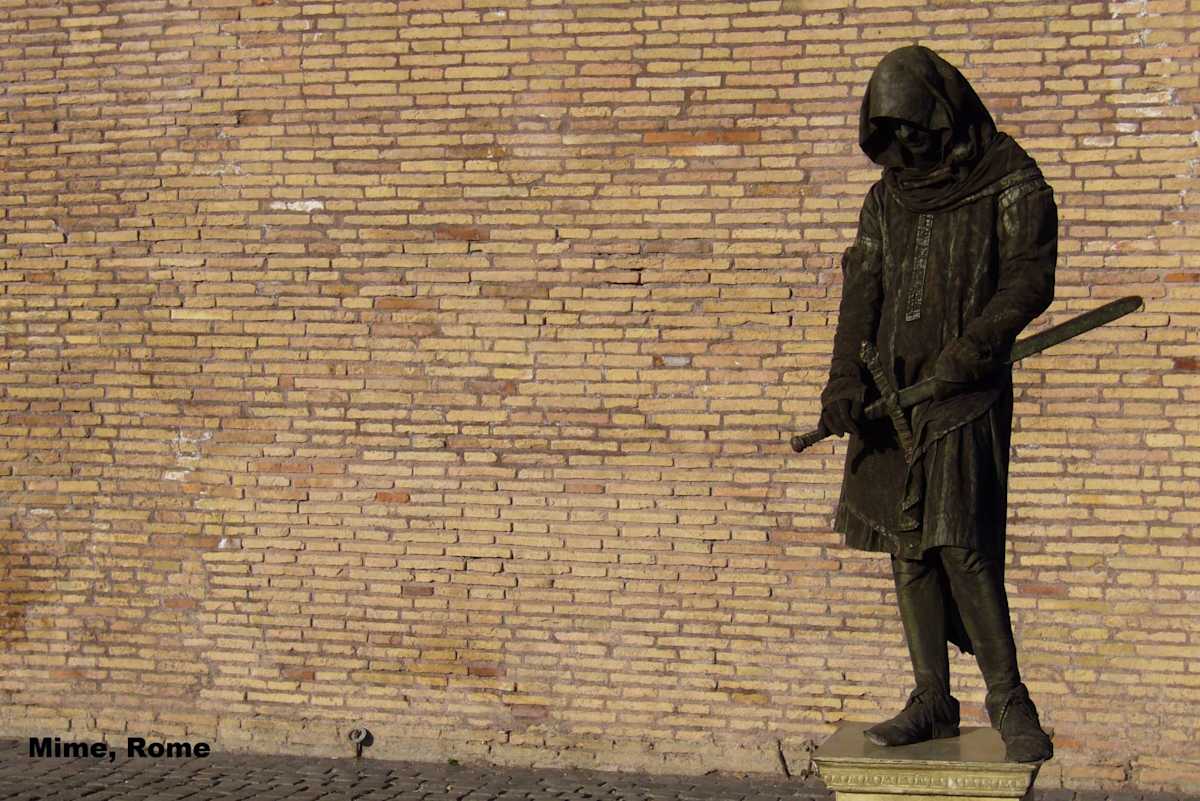 Mime, Rome by Cardinal Prospero Grech 