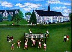 Volley Ball And Dougherty Hall by William Heinrich Bohmann, O.S.A. 