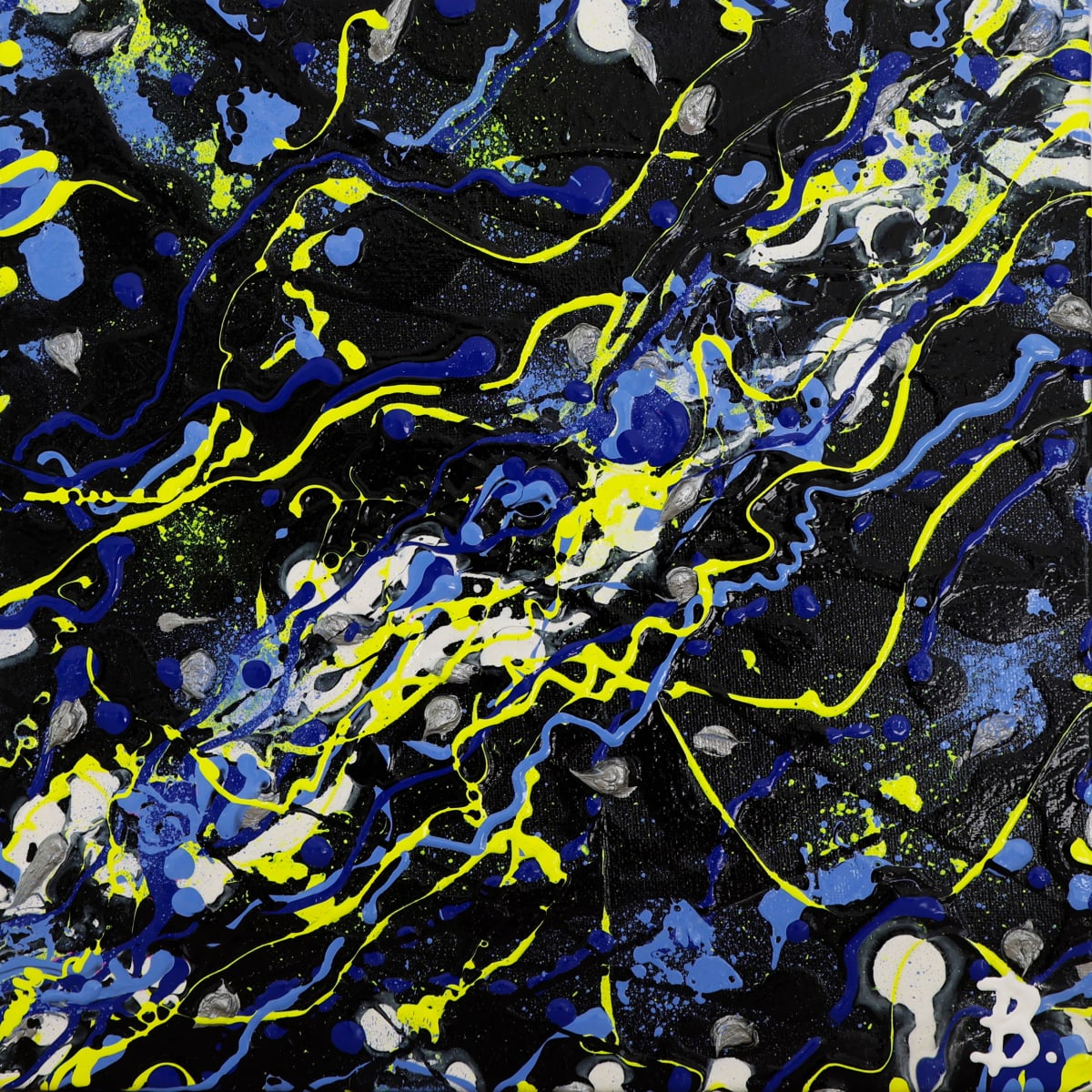 Cosmic by Bridget Bradley  Image: 'Cosmic' Original Abstract Expressionism Painting - © Bridget Bradley