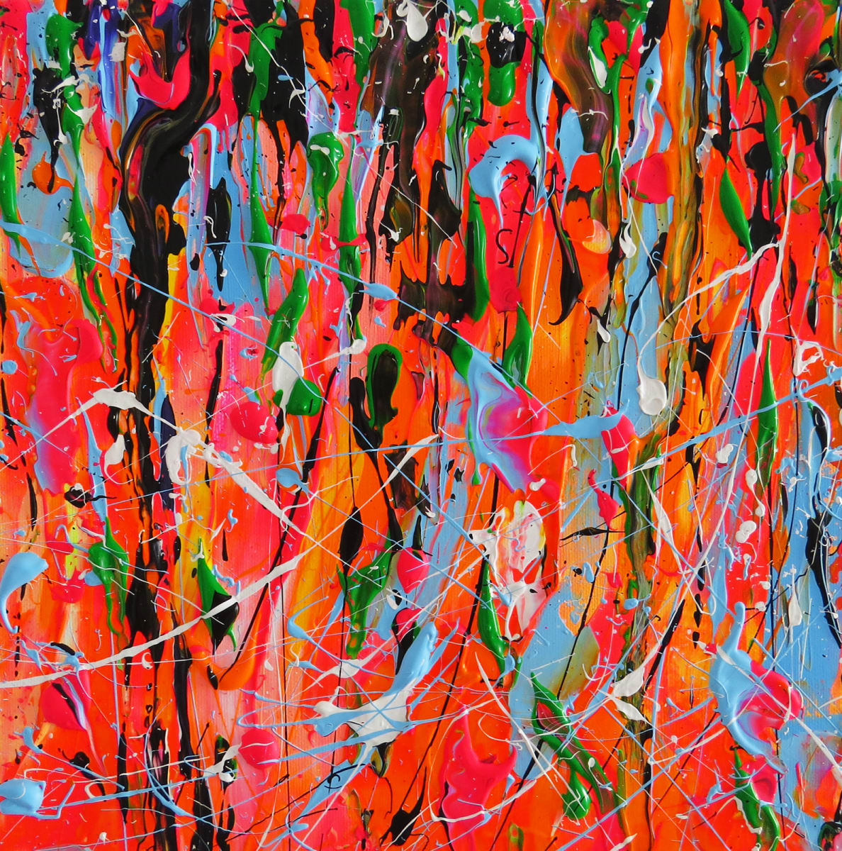 DRIPS II by Bridget Bradley  Image: Drips II - Abstract Expressionism Art - ©Bridget Bradley