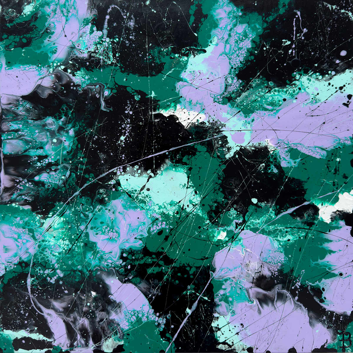 FOREST II by Bridget Bradley  Image: Forest II - Original Abstract Expressionism Painting - © Bridget Bradley