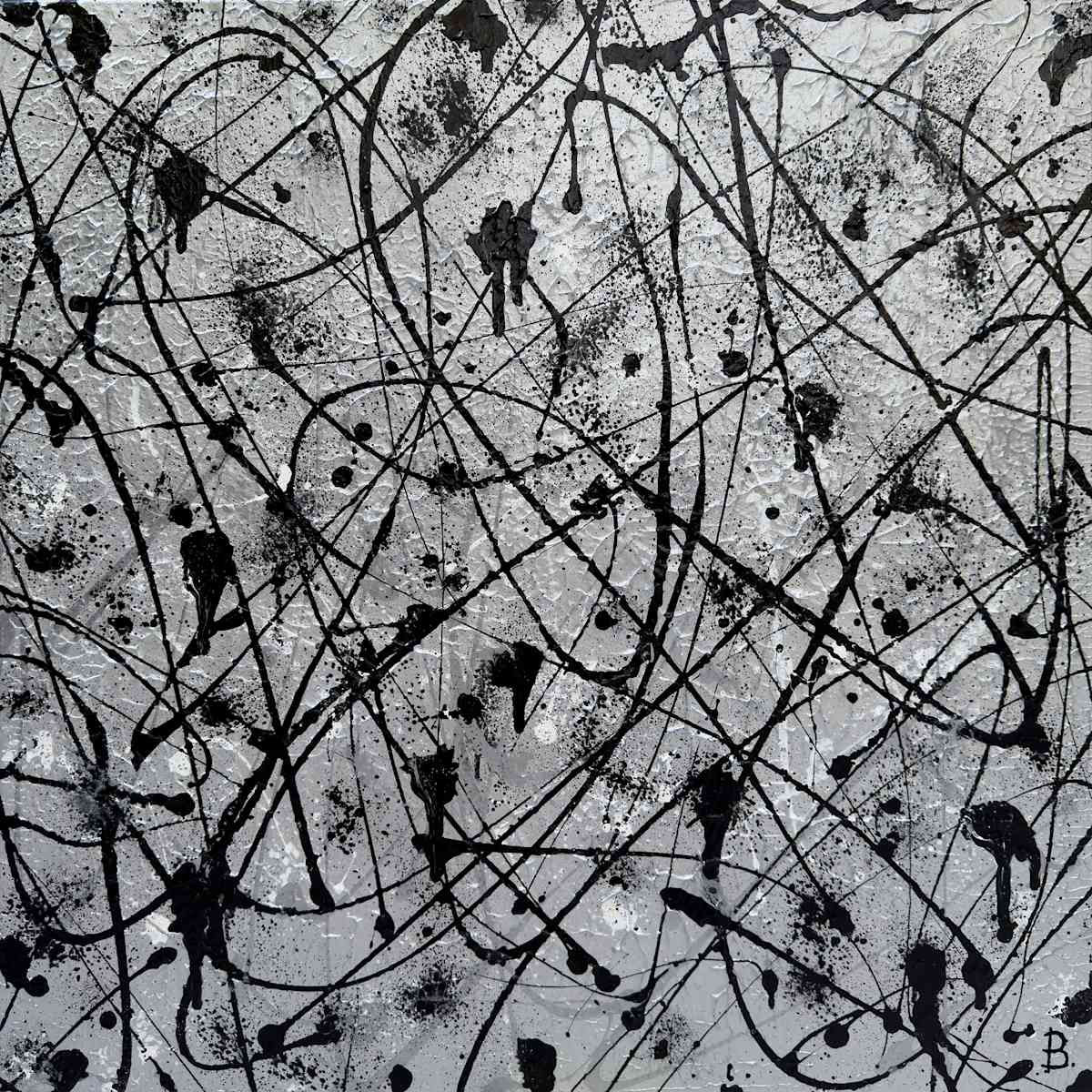 PLATINUM by Bridget Bradley  Image: Platinum - Original Abstract Painting - © Bridget Bradley