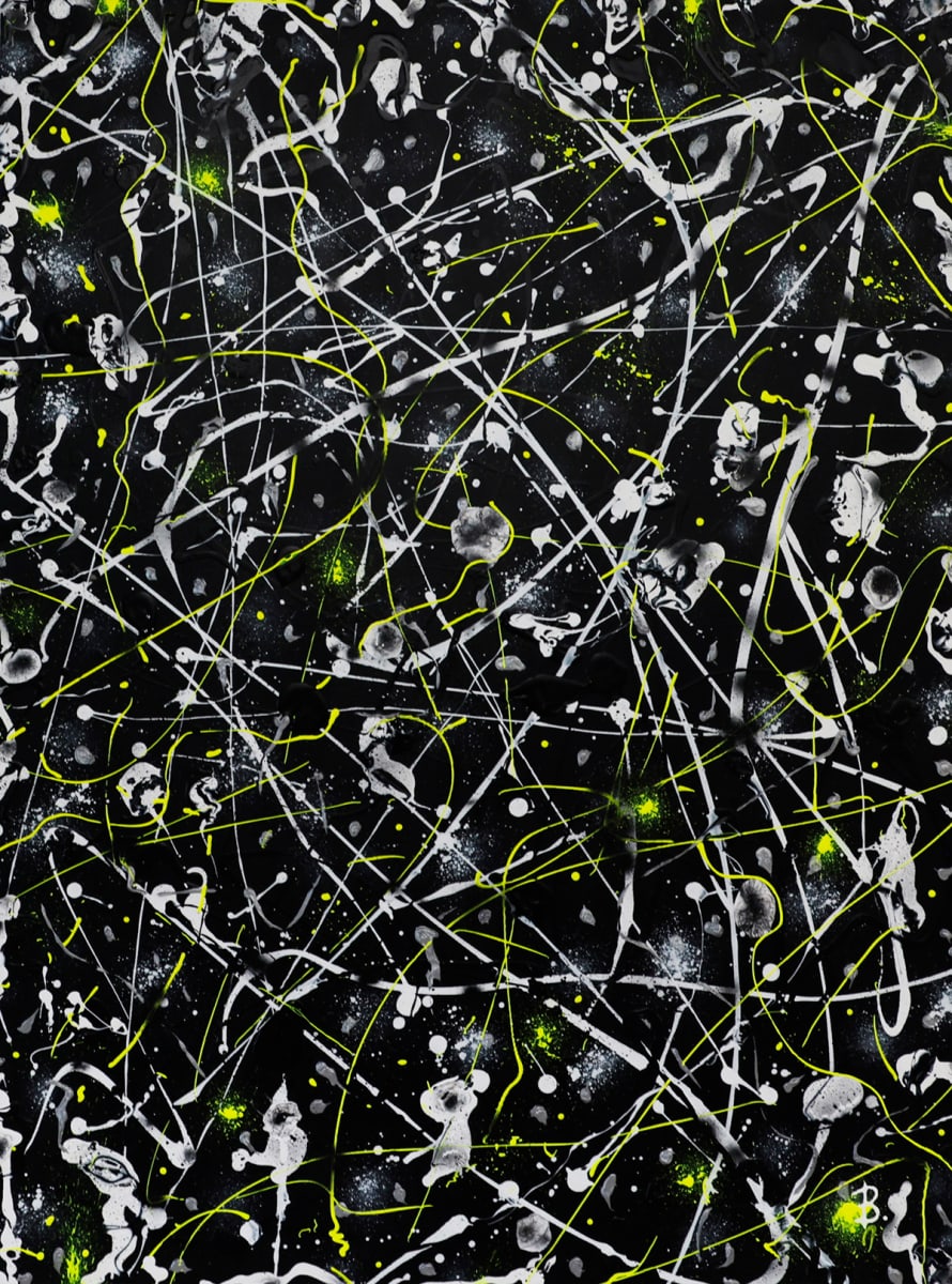 Space Rock by Bridget Bradley  Image: 'Space Rock'  - Original Abstract Expressionism Painting  - © Bridget Bradley