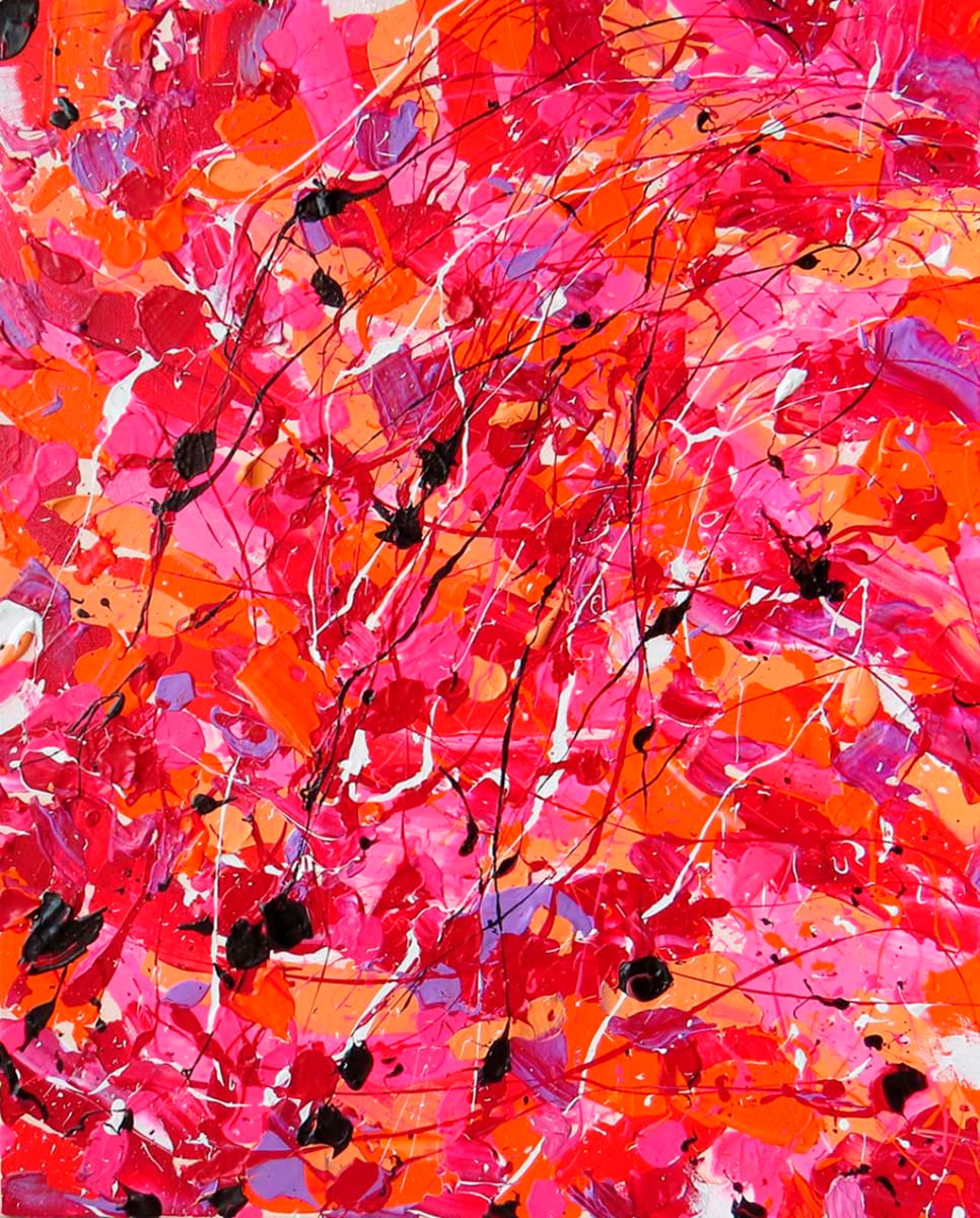 Sunset Desert by Bridget Bradley  Image: Sunset Desert - Abstract Expressionism Painting On Canvas - ©Bridget Bradley