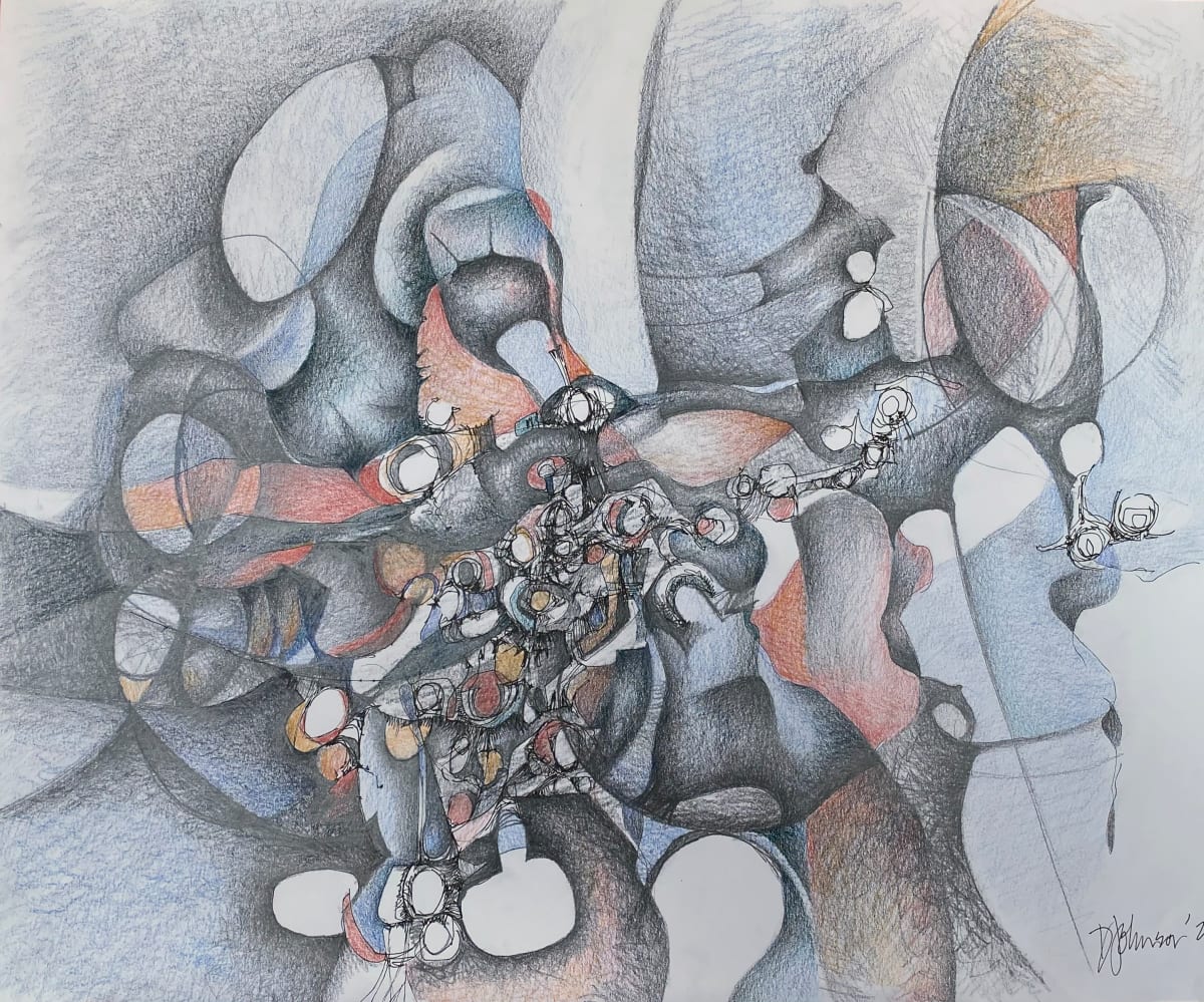 Bubblegum by Darcy Johnson  Image: 'Bubblegum' graphite and pencil crayon on paper