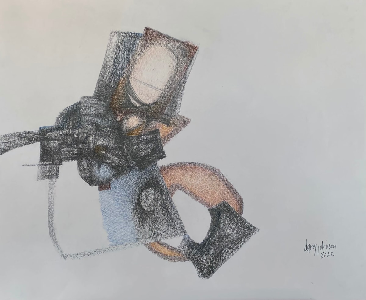 Jangle by Darcy Johnson  Image: 'Jangle' graphite and pencil crayon on paper