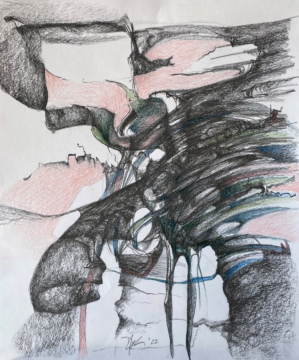 Strata by Darcy Johnson  Image: 'Strata',  graphite and pencil crayon on paper