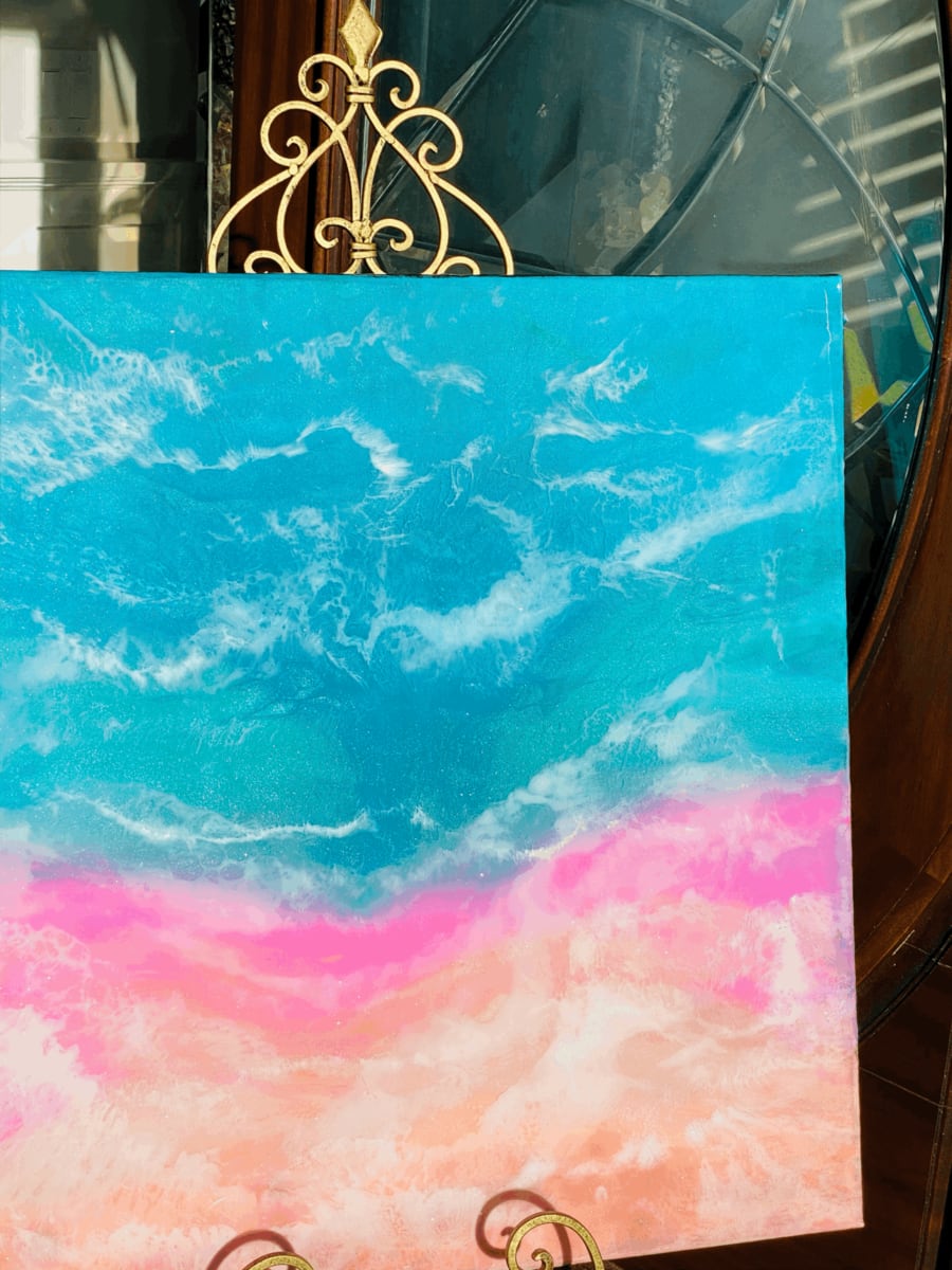 The pink beach by Umbreen Hasan, Image 1.