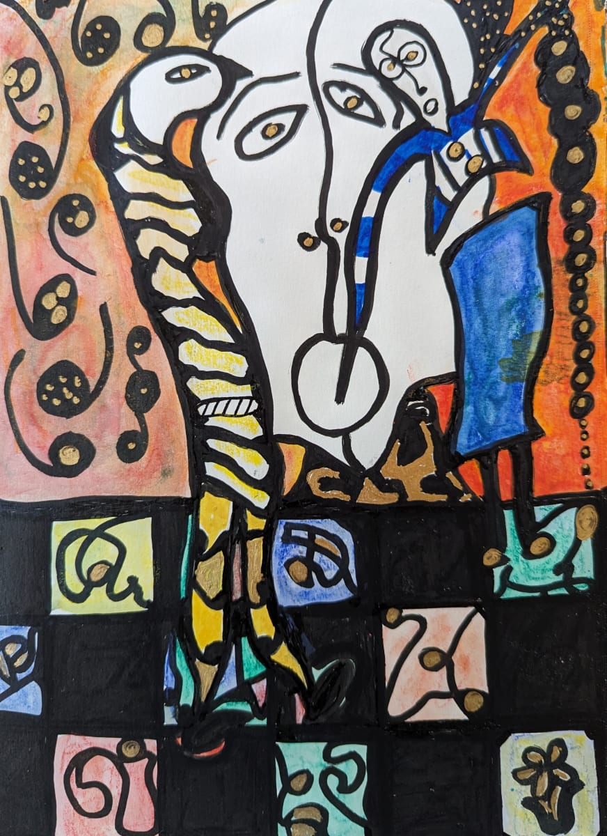 Midriff Blue by Helen Wade 