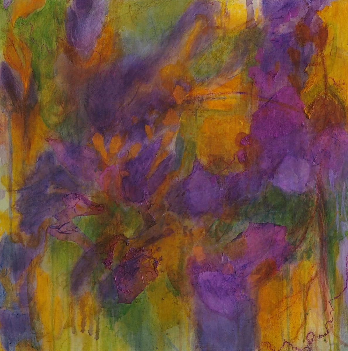 Purple Iris II by Rebecca Sobin 