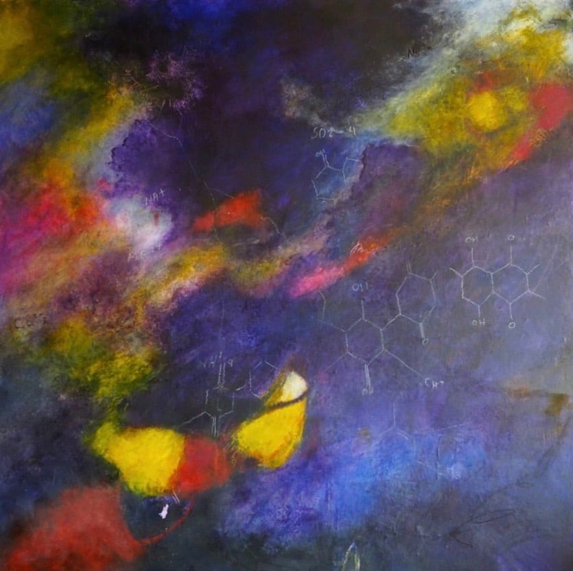 Mostly Cloudy With A Chance Of Purple  Image: Mostly Cloudy With A Chance of Purple is in the series Life, Love and Other Natural Disasters, exploring the notion that weather can be explained and felt in color.