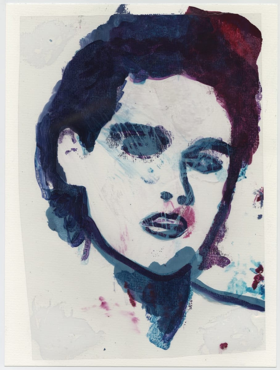 Joanie 1  Image: Acrylic ink on paper with acetate overlay