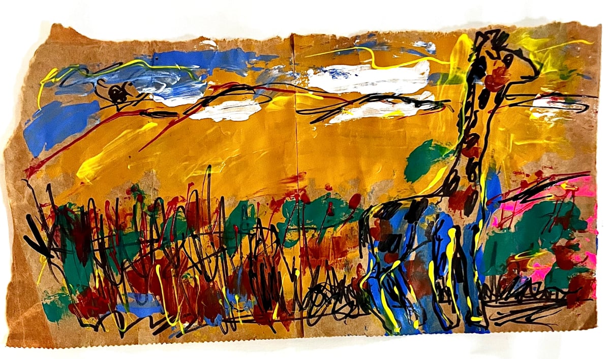 “Giraffe On The Plain”, Image 1.