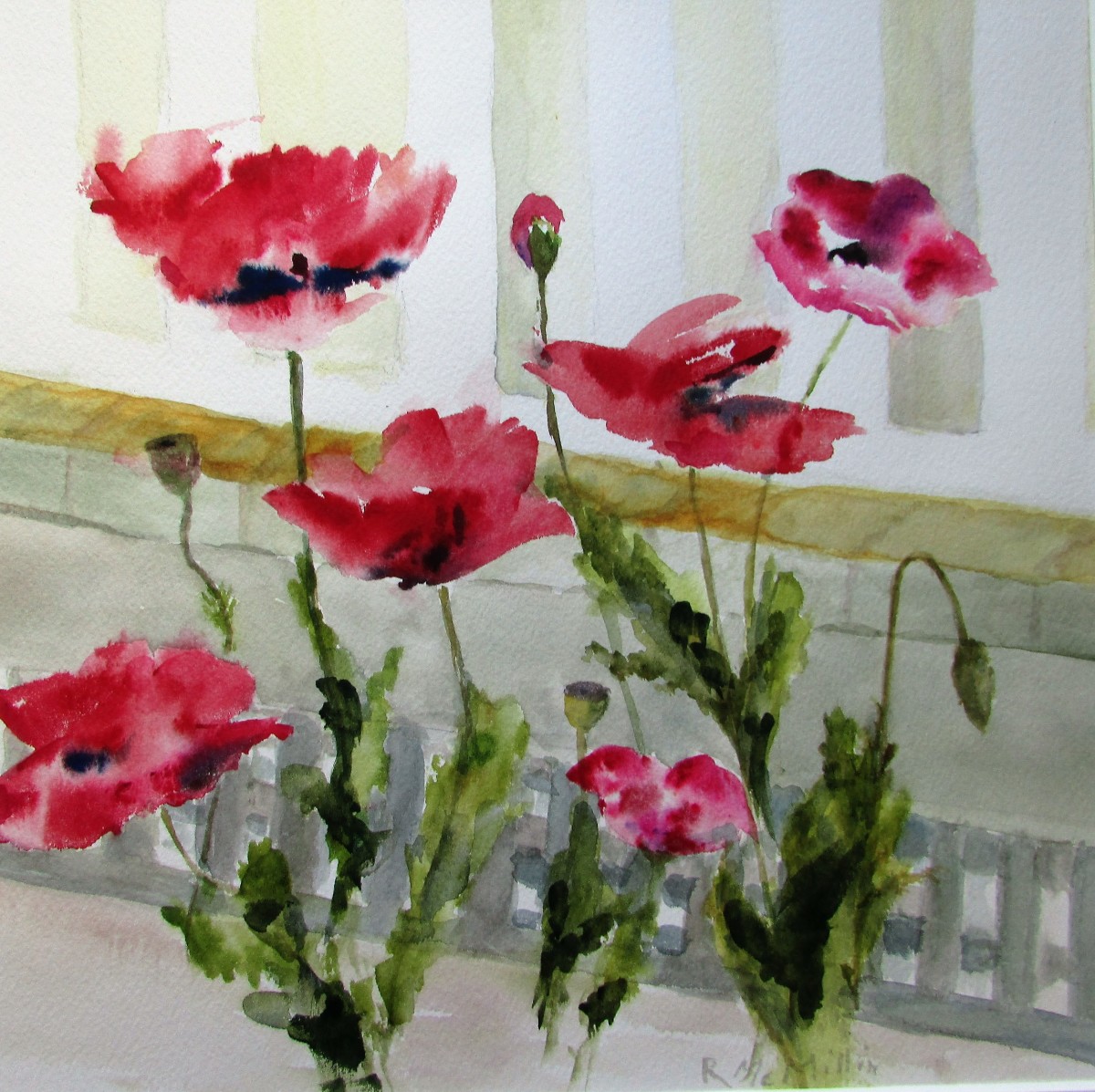 Mar Vista Poppies by Ruth McMillin 