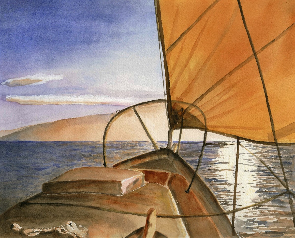 La Bella Sera/Sunset Sail by Ruth McMillin 