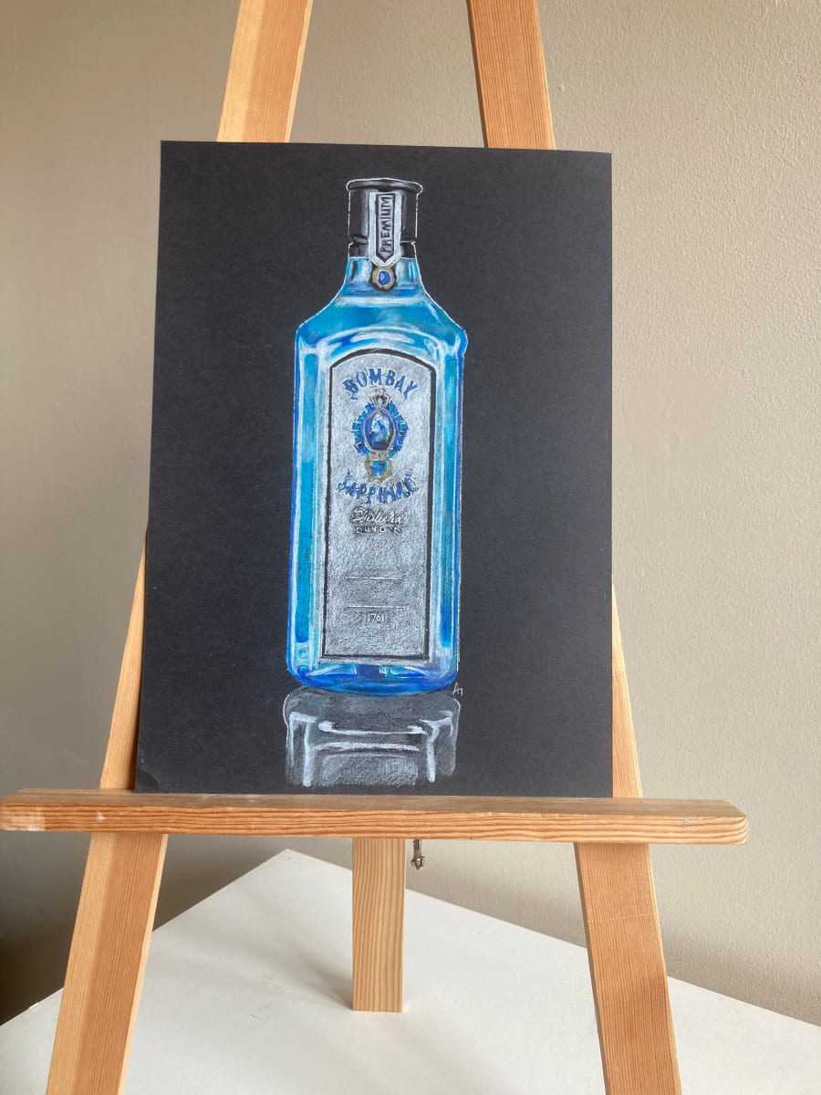 Still life Gin by Ally Tate  Image: My blue period 