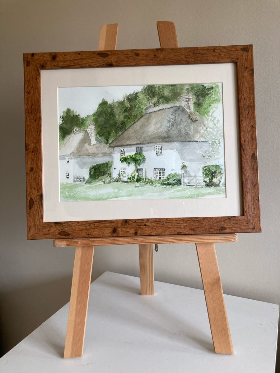 Milton Abbas Cottage  Image: Frame is  for display only, artwork will be mounted and unframed 