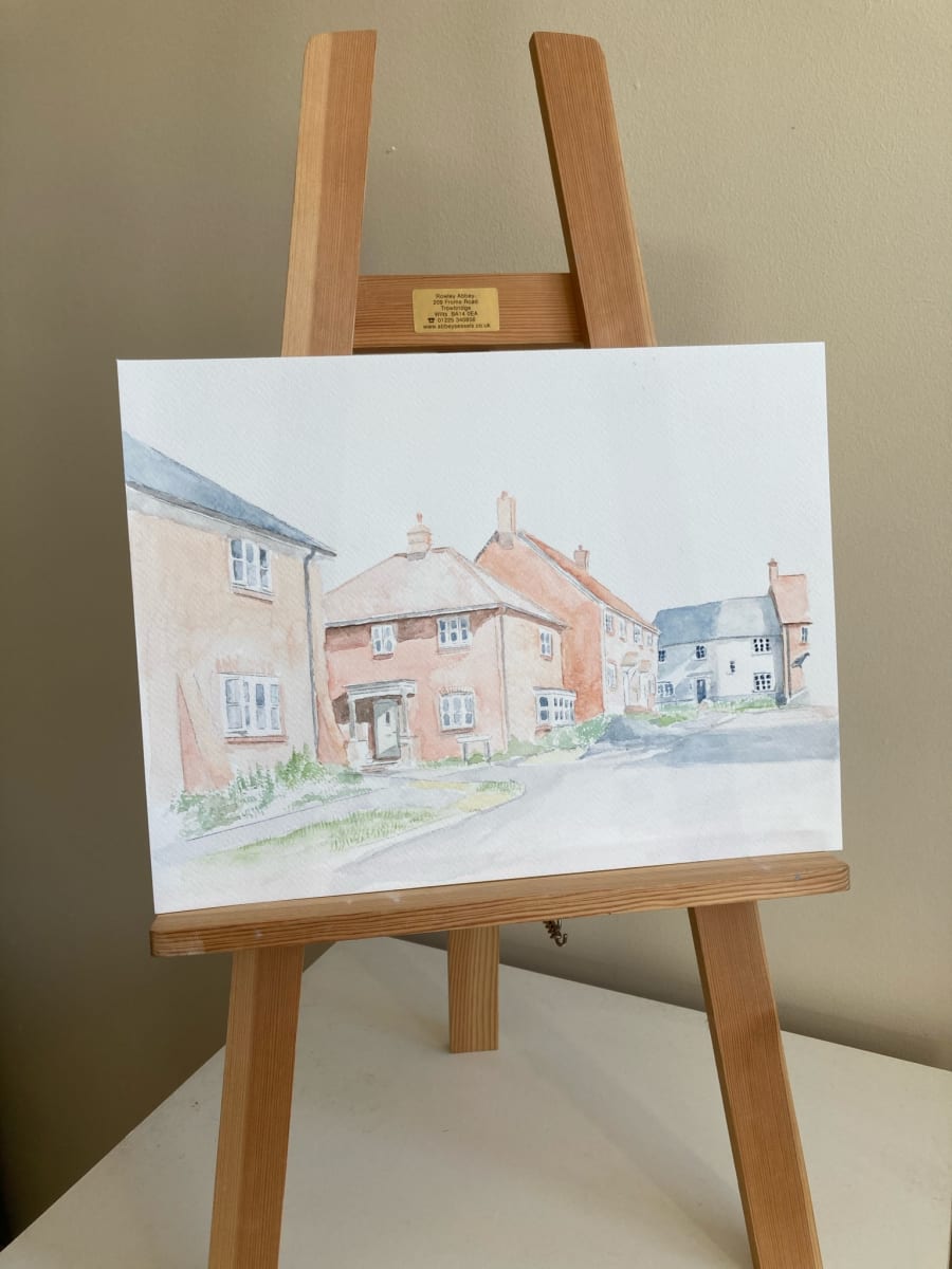 Charminster Farm (Watercolour) by Ally Tate 