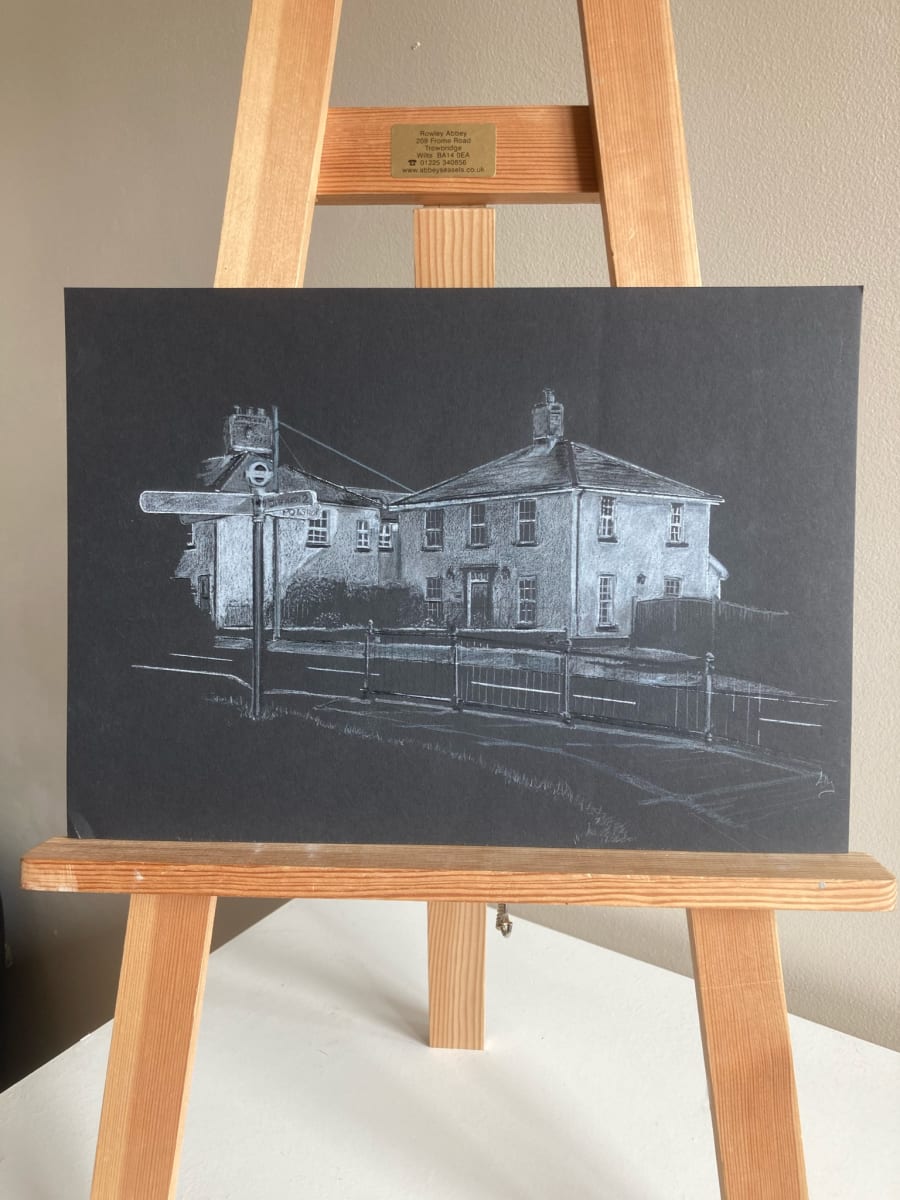 White House Charminster (white on black version) by Ally Tate 