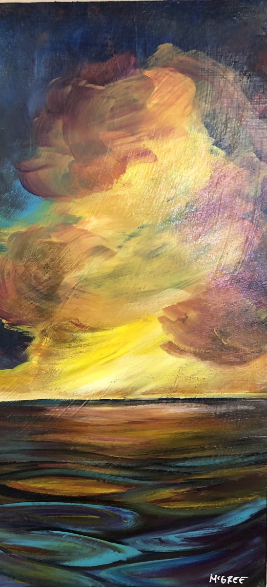 Lake Sunset by Allison McGree 