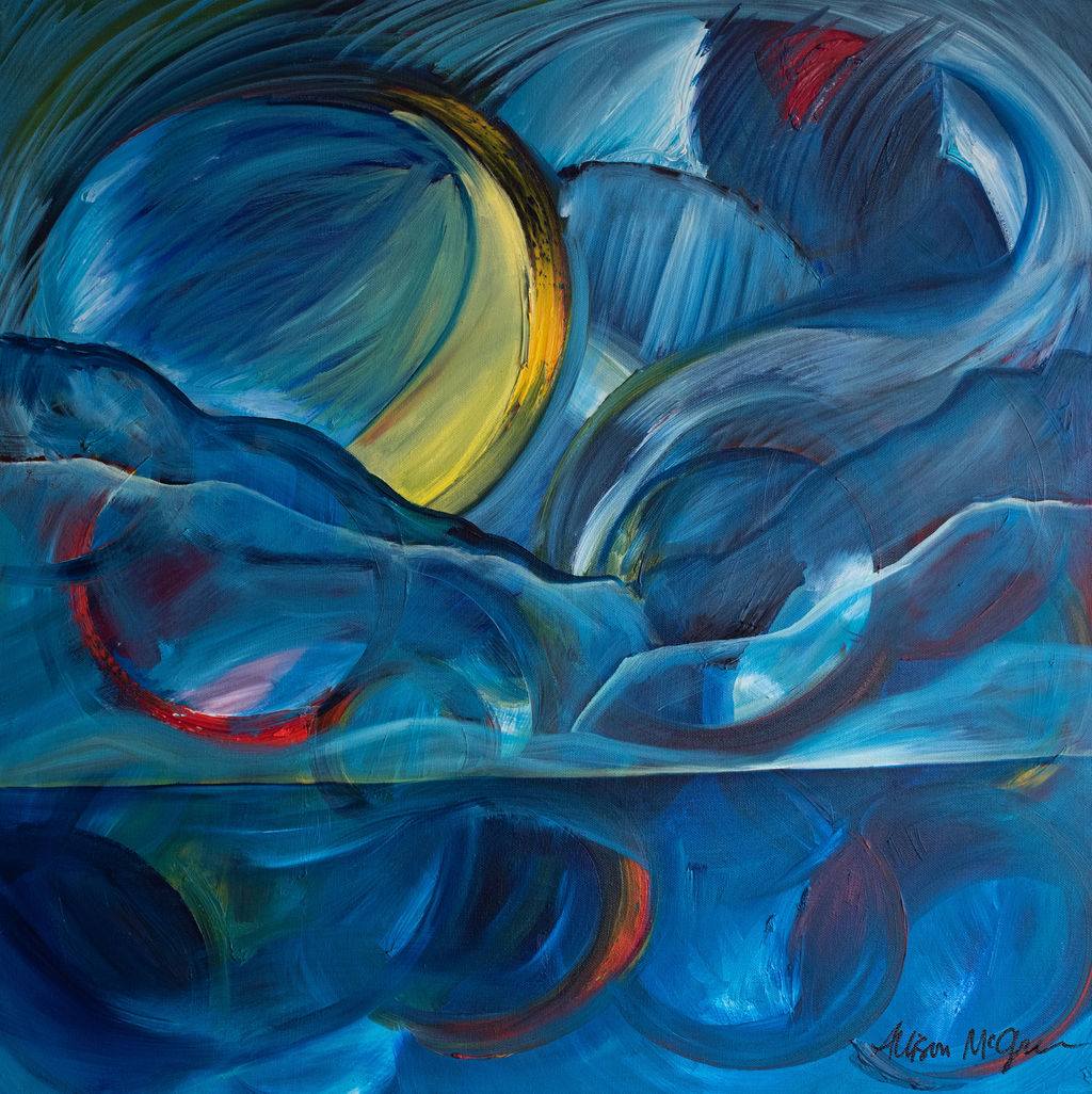 Layered Landscape, Bubble Mountains by Allison McGree, Image 1.