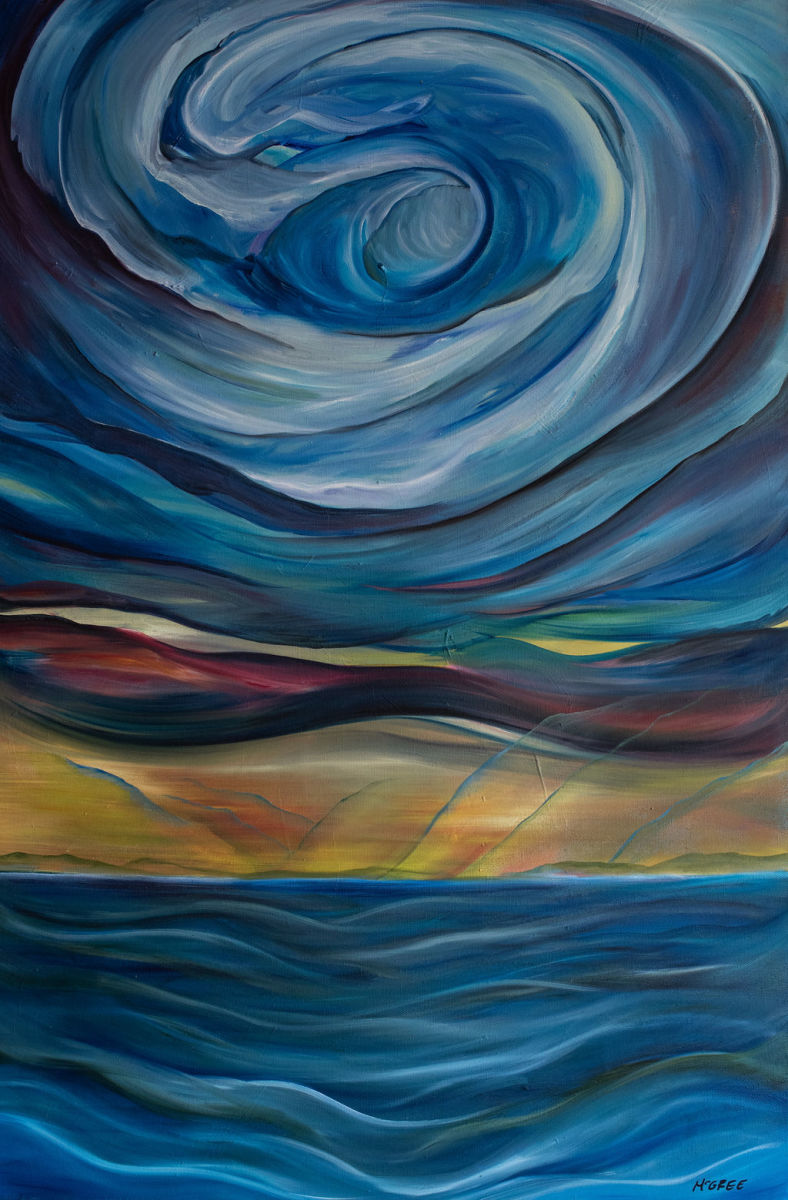 Layered Landscape, Ocean by Allison McGree 