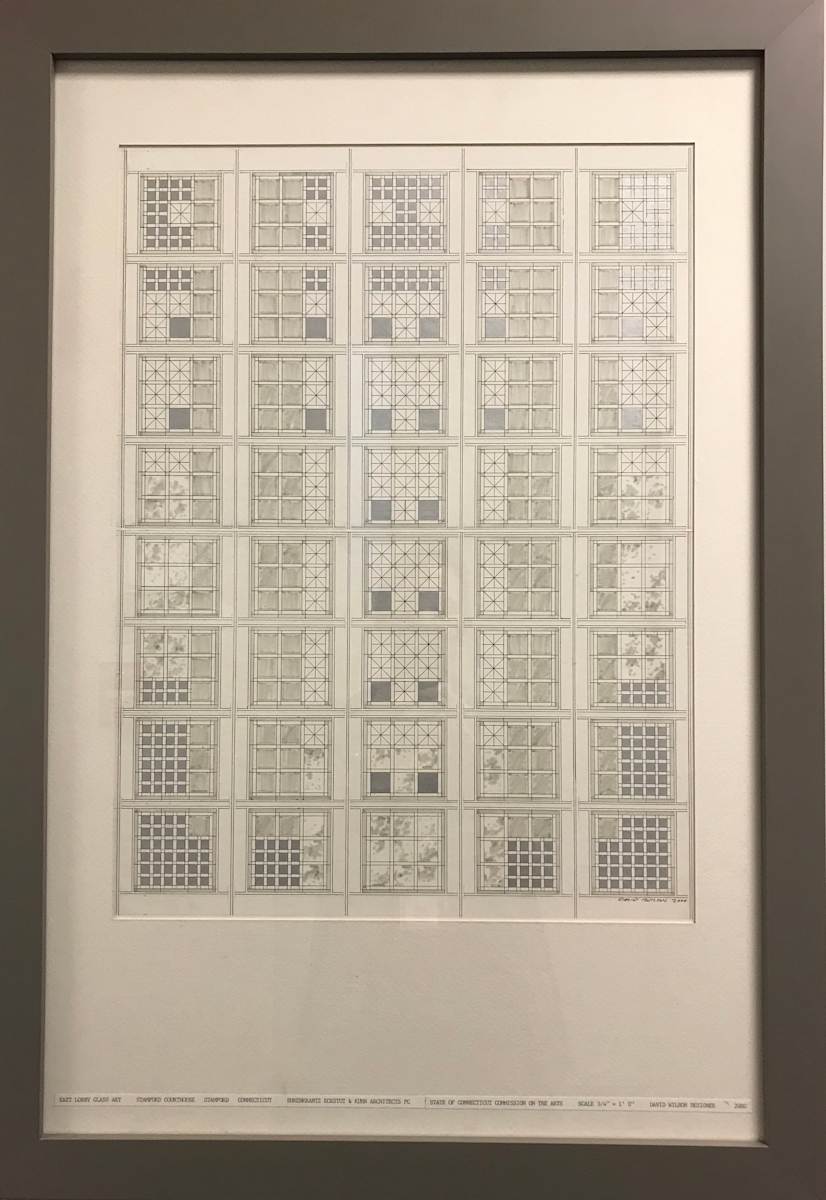 East Lobby Art Glass (Stamford Court proposal) by David Wilson 