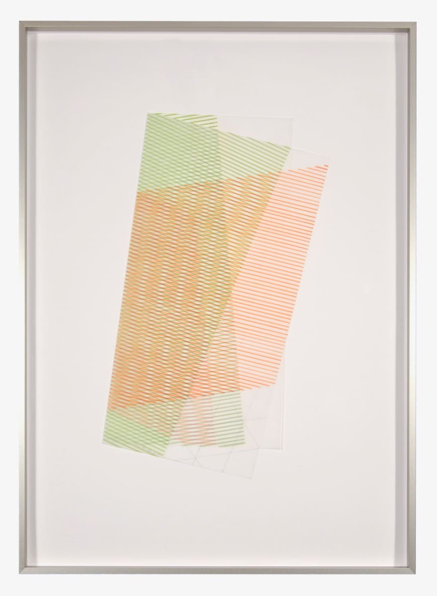 Folded Square #7 (Orange, 2014) by Blinn Jacobs 