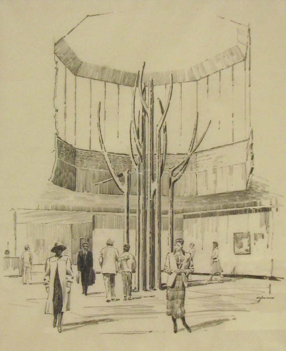 Hexad (proposal) by Albert Paley 